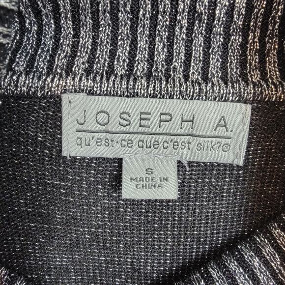 Joseph A. Metallic Shimmer Rayon Knit Turtleneck Sweater - Size  S - Picture 5 of 7